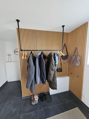 Customer photo review of Akustikpaneele Rustikale Eiche | 240 cm x 60 cm | Dreiseitig Echtholzfurnier