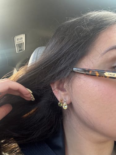 Customer photo review of The Clement Earrings