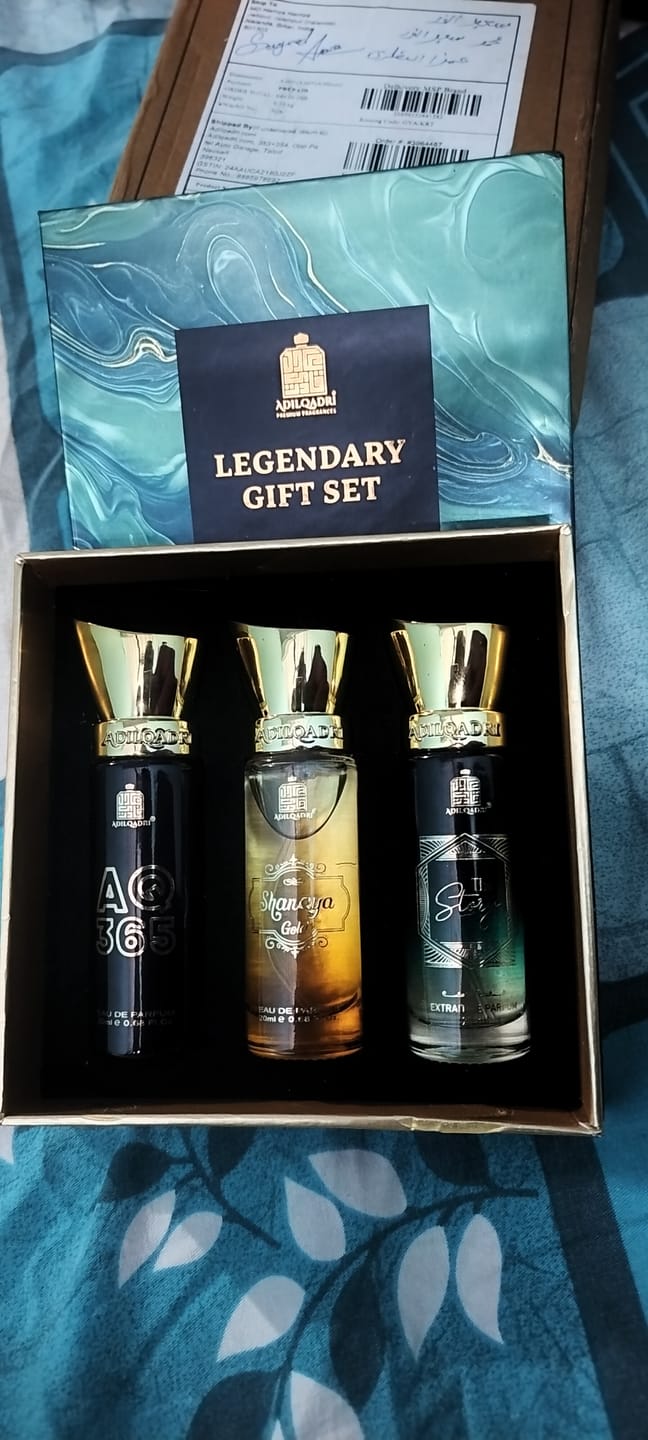 Customer photo review of Legendary Gift Set 3 Pcs Set of Premium Perfume Spray