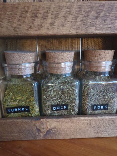 Customer photo review of Spice Jars With Cork Stopper