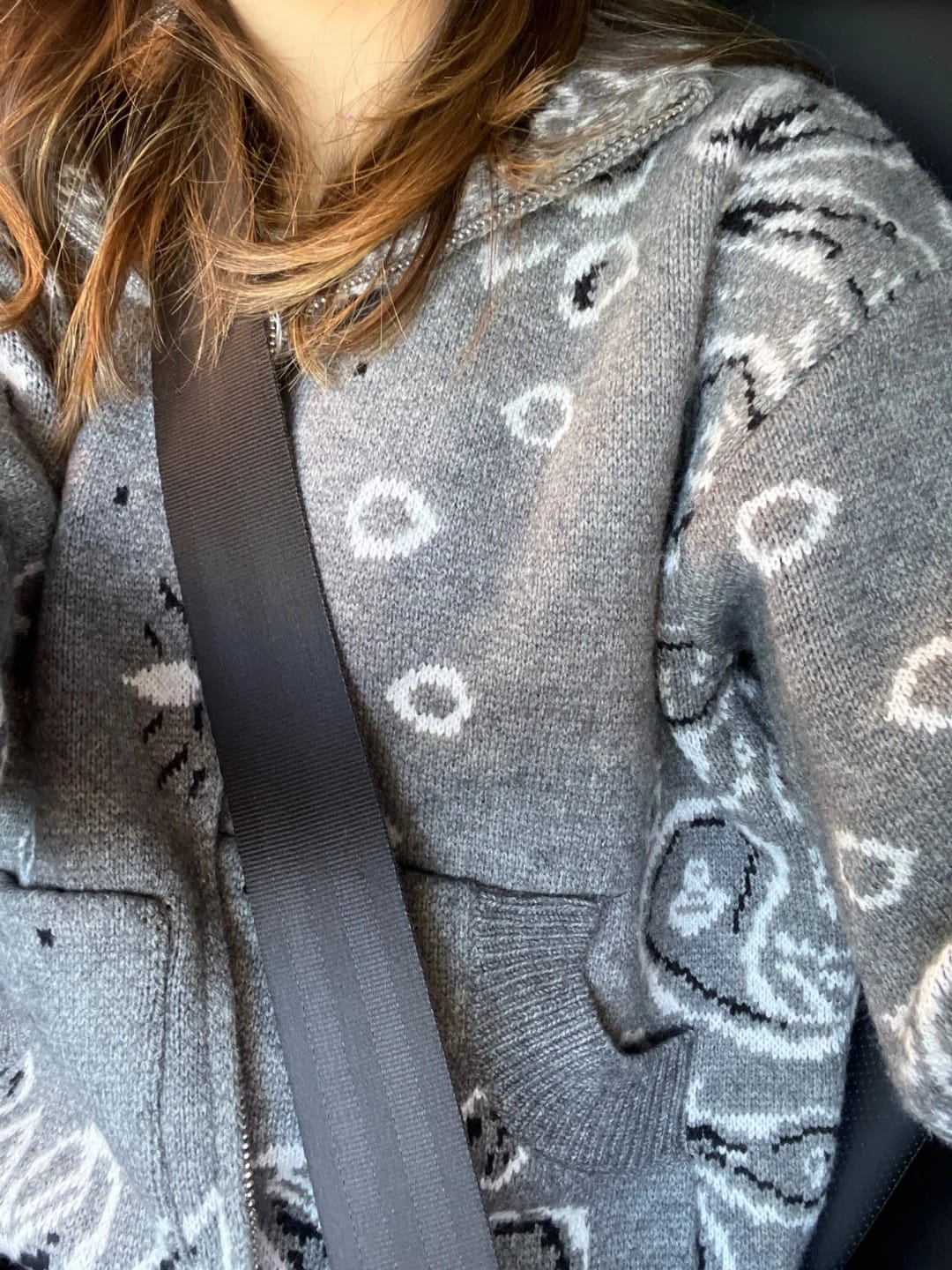 Customer photo review of Stacey Paisley Knitted Cardigan
