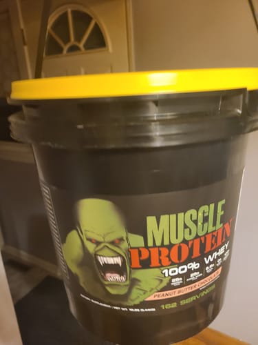 Customer photo review of Whey Protein Powder Bucket