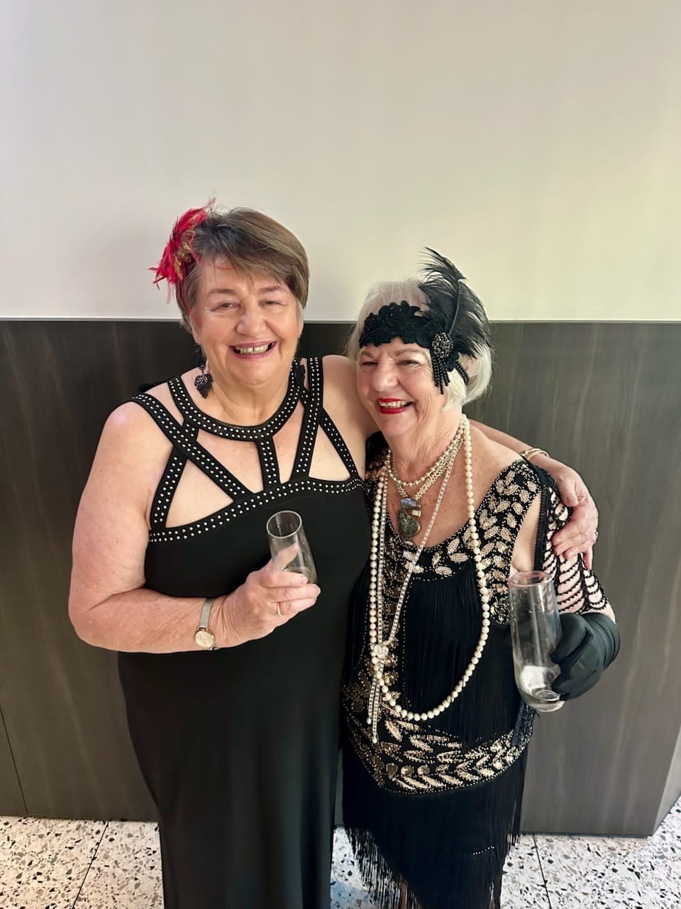 Customer photo review of Aletta Flapper Dress - Black