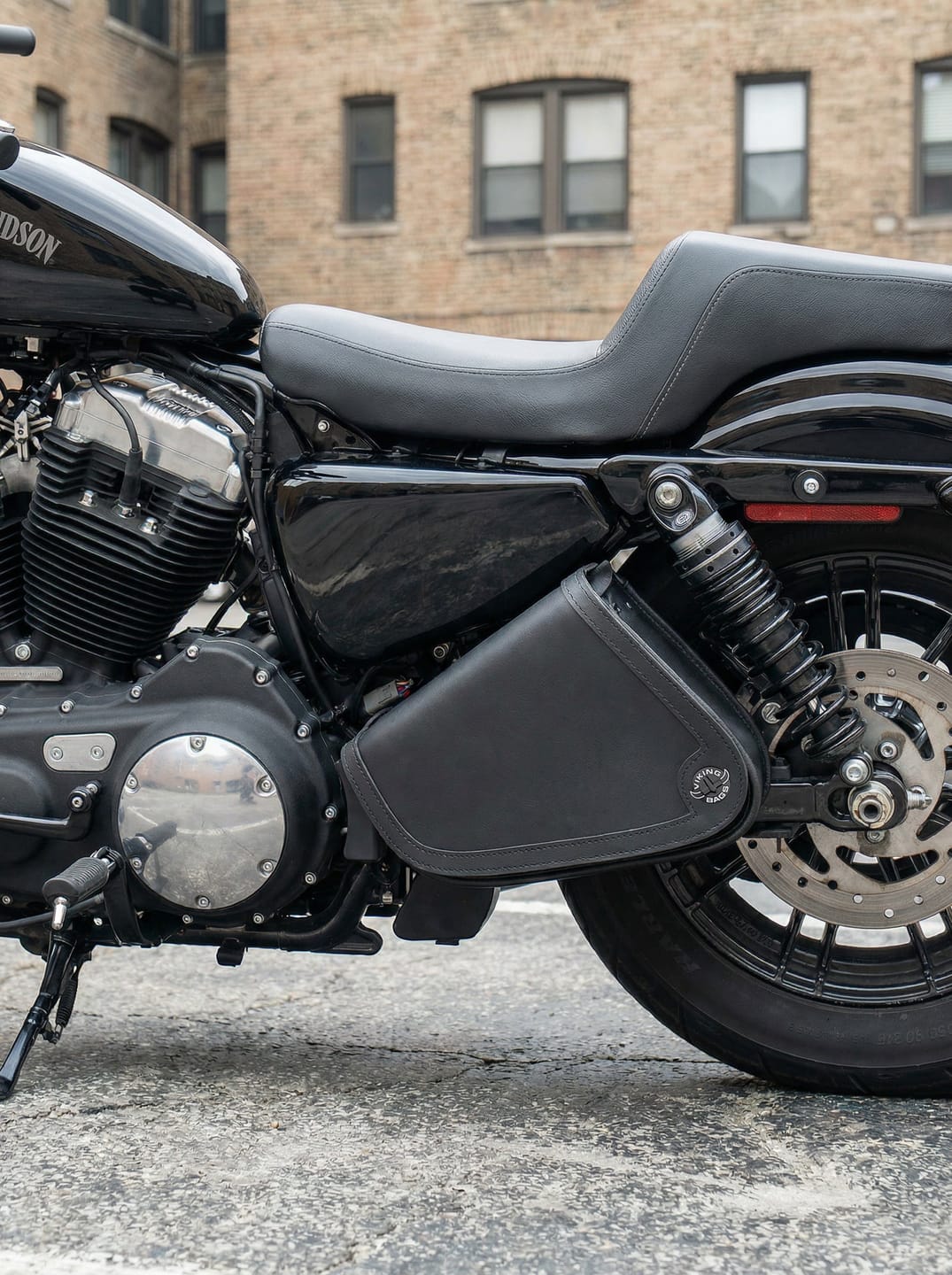 Customer photo review of 3L - Sprinter Harley Sportster Motorcycle Swing Arm Bag