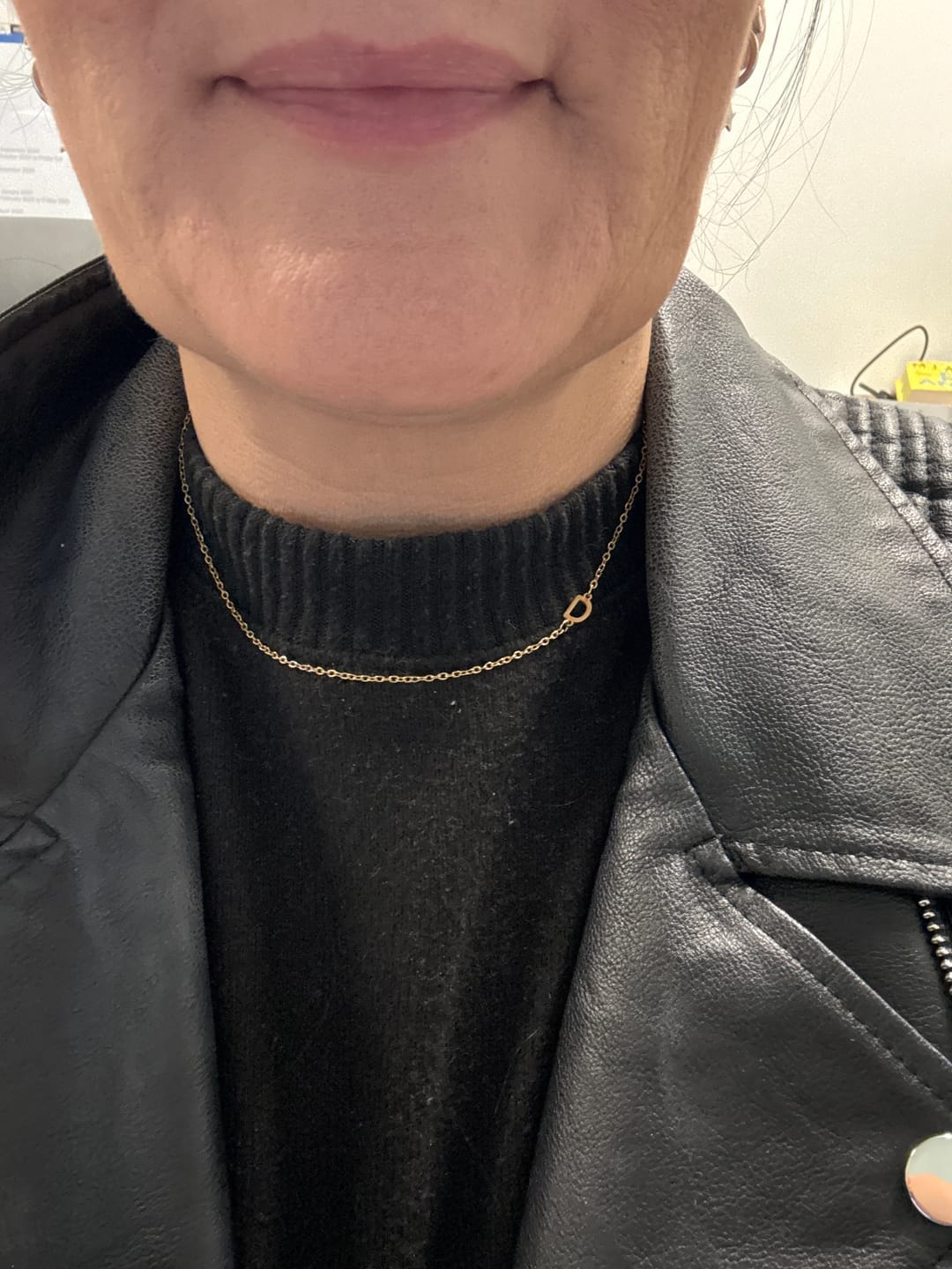Customer photo review of Personalized Necklace with Side Initials
