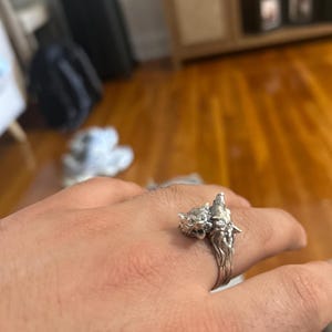 Customer photo review of Wolf Ring