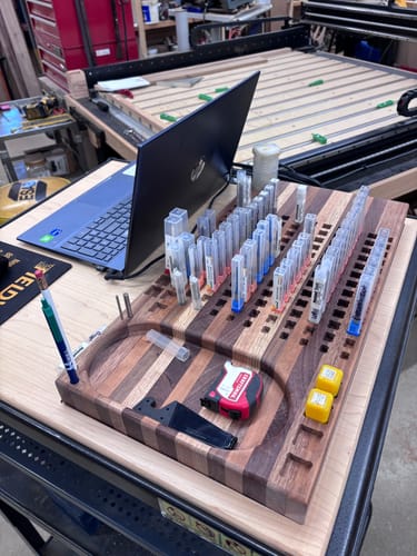 Customer photo review of 1/2'' x 1/4'' Point Cutter Roundover 1/4'' Radius - 1/4 Shank - PC25