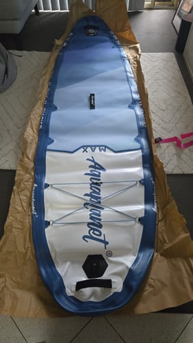 Customer photo review of Aquaplanet MAX 10’6″ Inflatable Paddle Board Package - Glacier