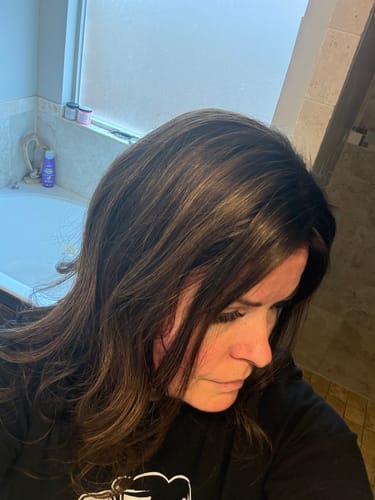 Customer photo review of "Velvet Ember" 12-16" Light Volume Topper