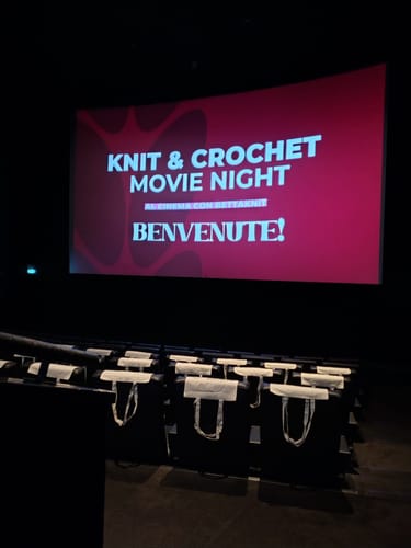 Customer photo review of KNITTING & CROCHET MOVIE NIGHT - MILANO - March 1