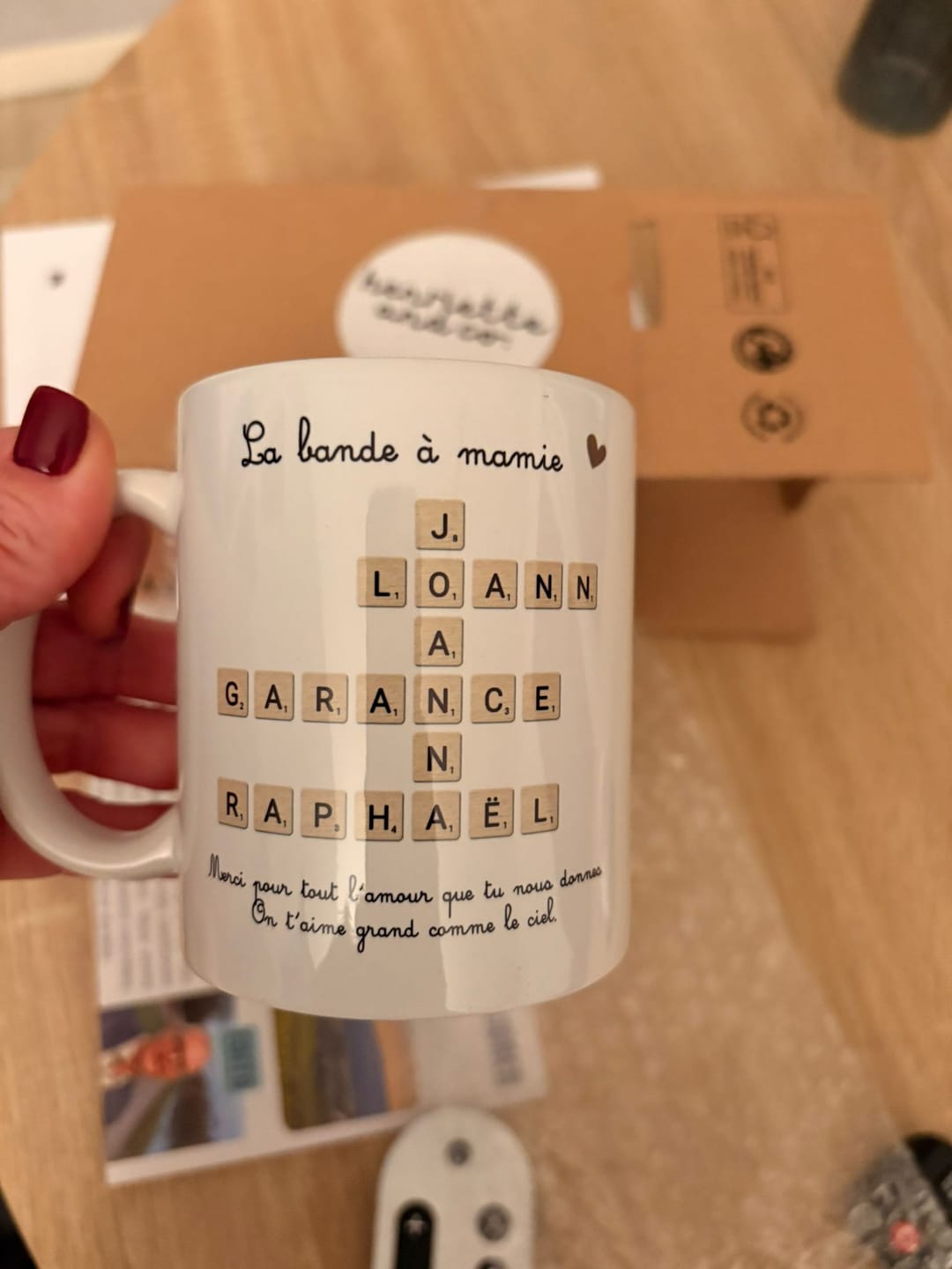 Customer photo review of Mamie Scrabble