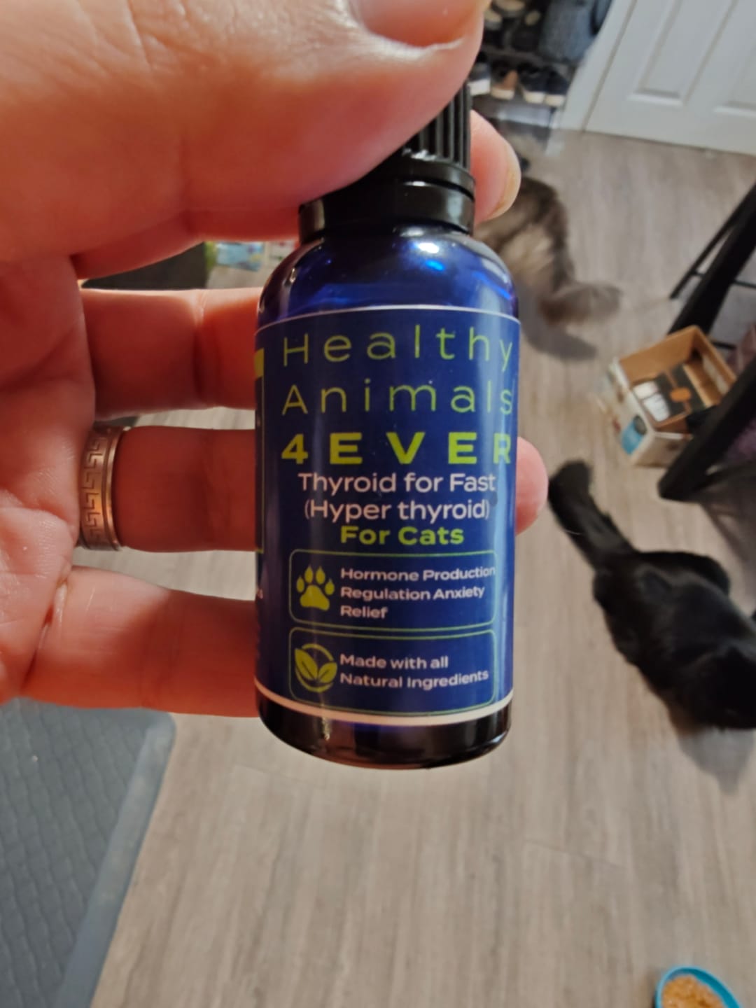 Customer photo review of Natural Hyperthyroidism Support Formula for Cats, 30-Day Supply