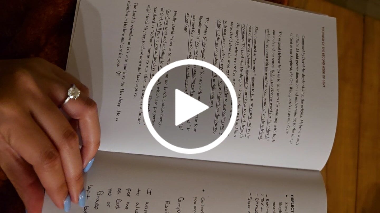 Customer video review of Who Do You Say That I Am: A Catholic Lent Devotional by Debra Herbeck