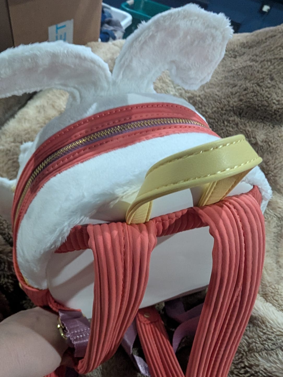 Customer photo review of Loungefly Disney Alice in Wonderland White Rabbit Cosplay Mini Backpack