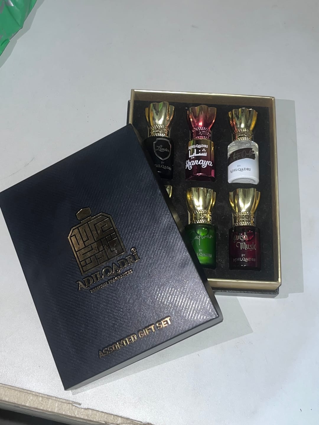Customer photo review of Assorted Luxury Attar Perfume Gift Set (6 × 5.5Ml)