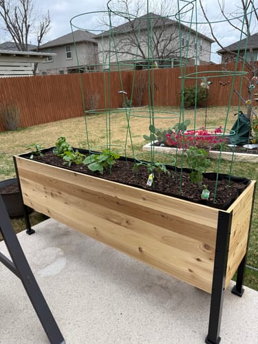 Customer photo review of 18" x 72" Raised Garden Bed - 30" TALL
