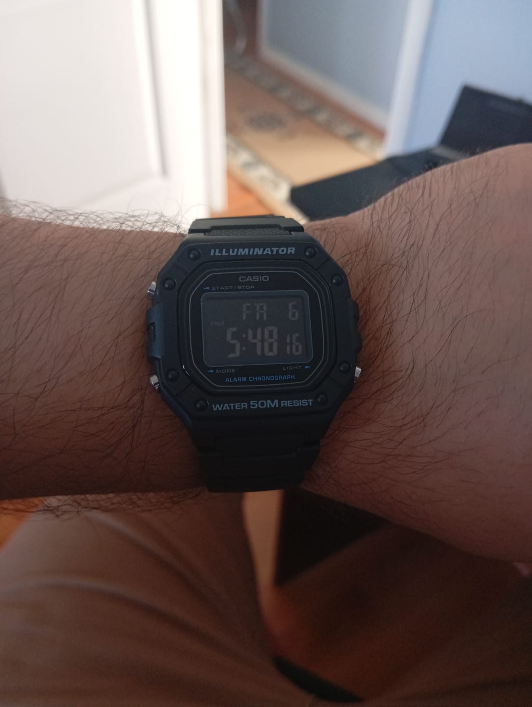 Customer photo review of Reloj Casio Vintage W-218H-1BVDF Pantalla Negativa
