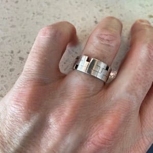 Customer photo review of Geometric Ring