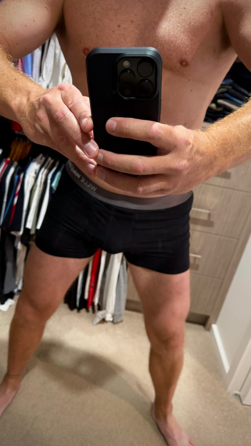 Customer photo review of Midnight Black - Trunks