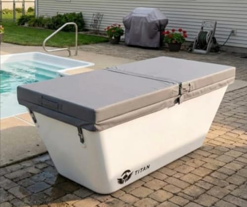 Customer photo review of Apex Acrylic Cold Plunge Tub + Chiller Bundle