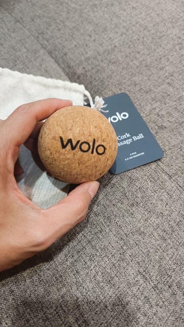Customer photo review of Cork Massage Balls 6.0cm
