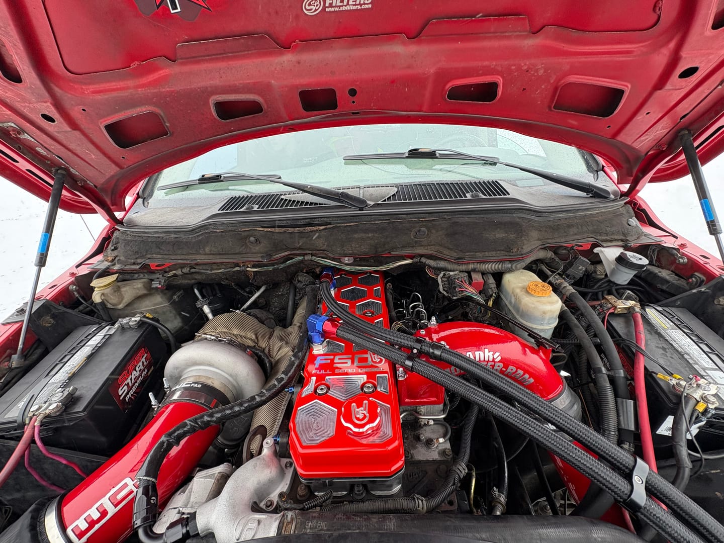 Customer photo review of Kingspeed 94-13 Dodge Ram Billet Low Profile Shock Tower Delete Kit