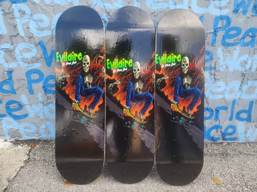 Customer photo review of Custom Personalize Your Own Skateboard 31" X 8"