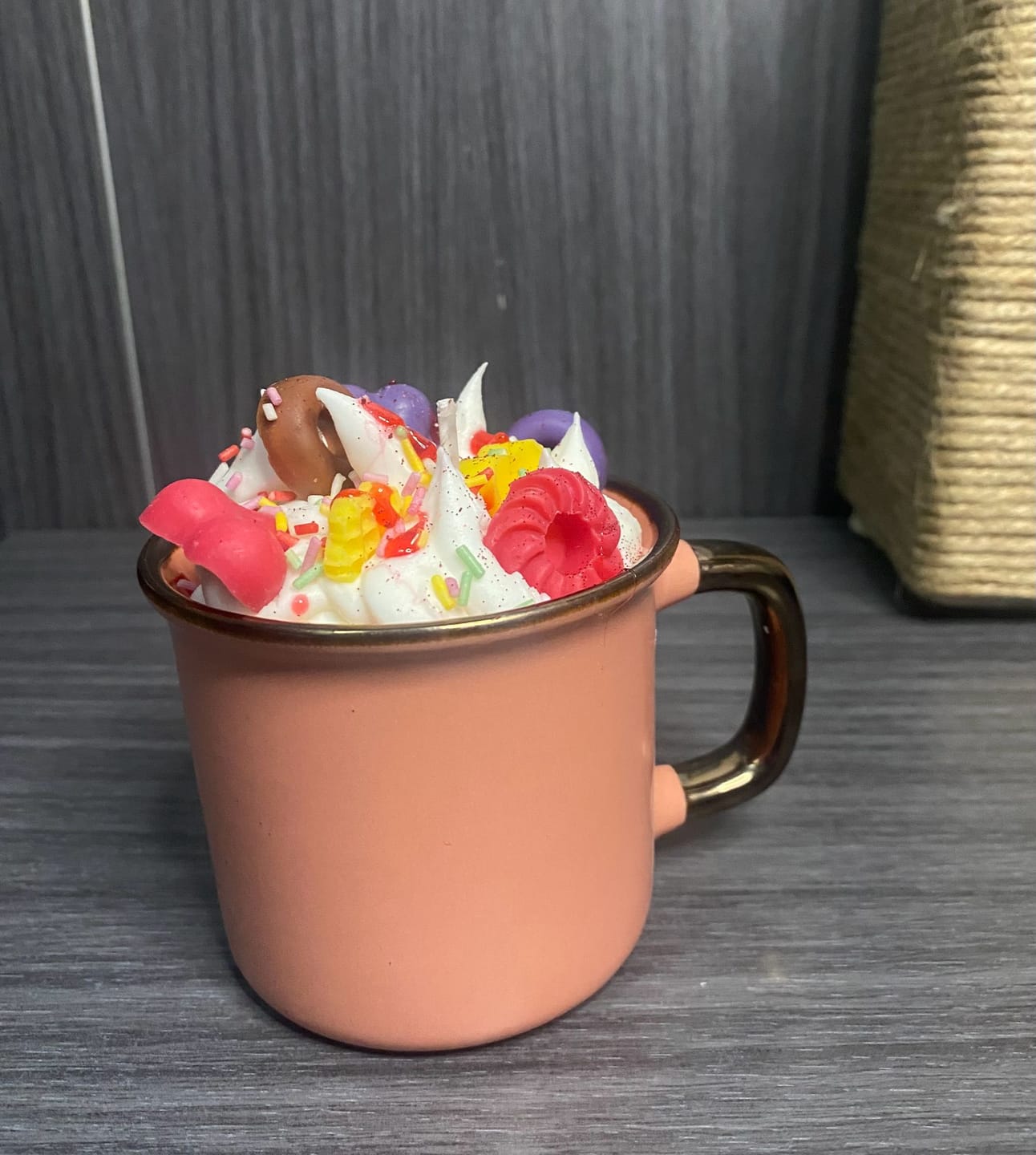 Customer photo review of Colorante líquido para velas AMARILLO
