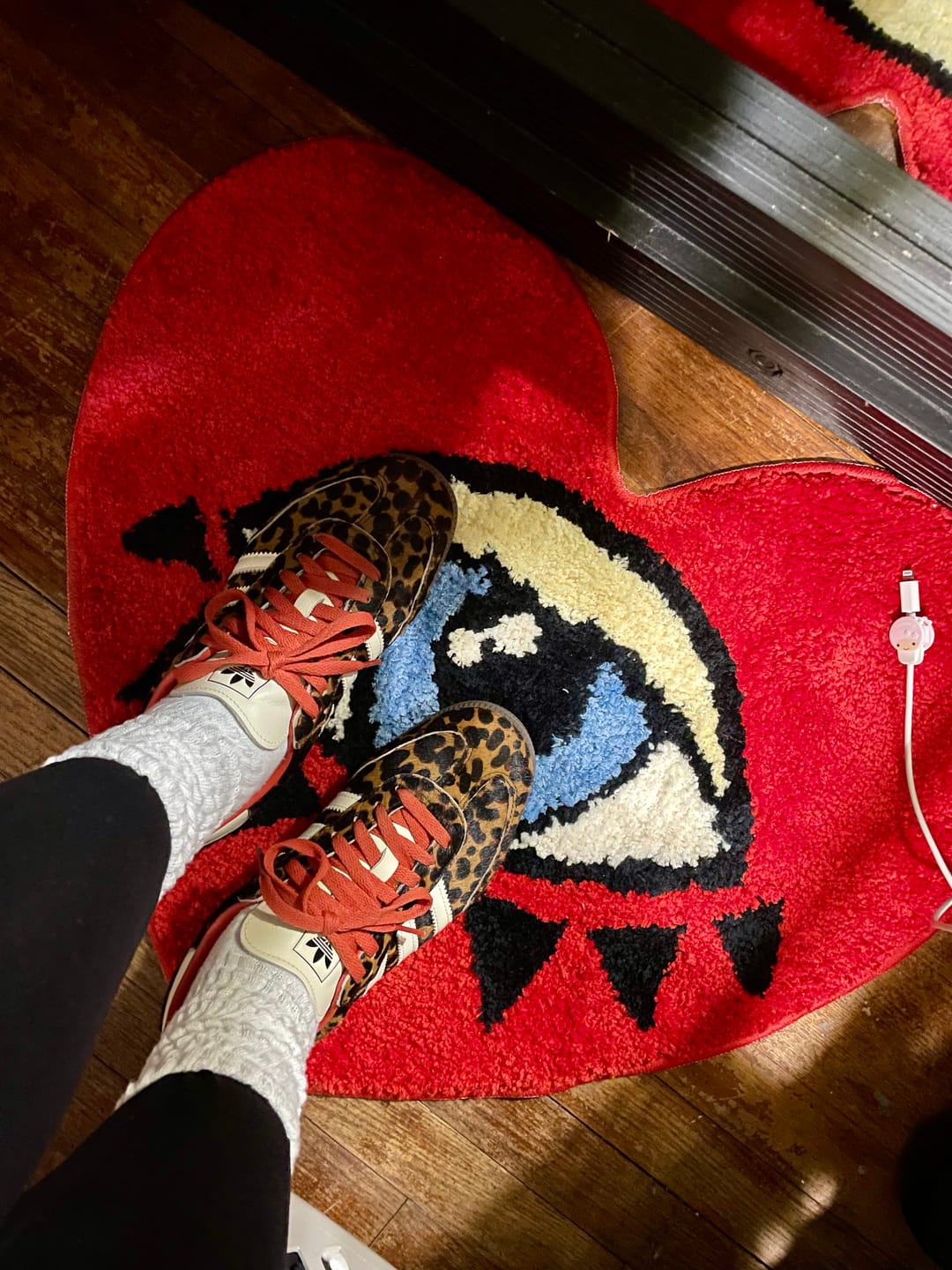 Customer photo review of adidas Samba OG Red Leopard Women's