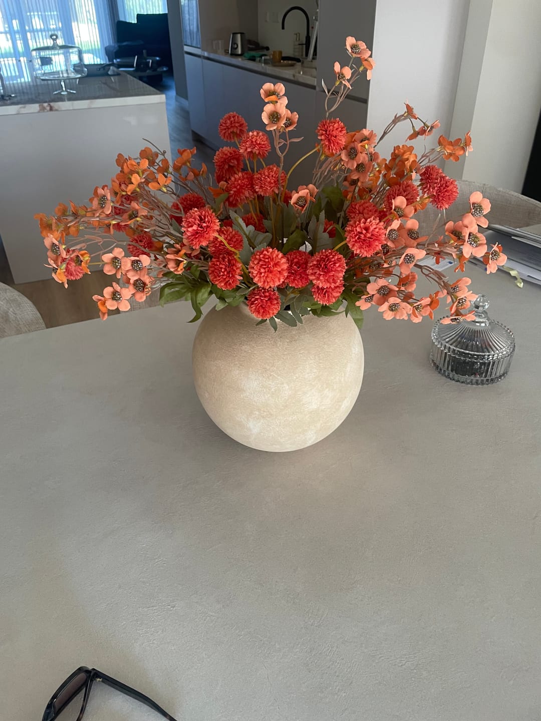 Customer photo review of Wax Arrangement - Terracotta
