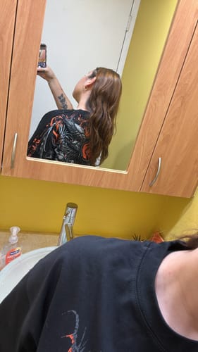 Customer photo review of Seraphim Oversized T-SHIRT [SCORCH]