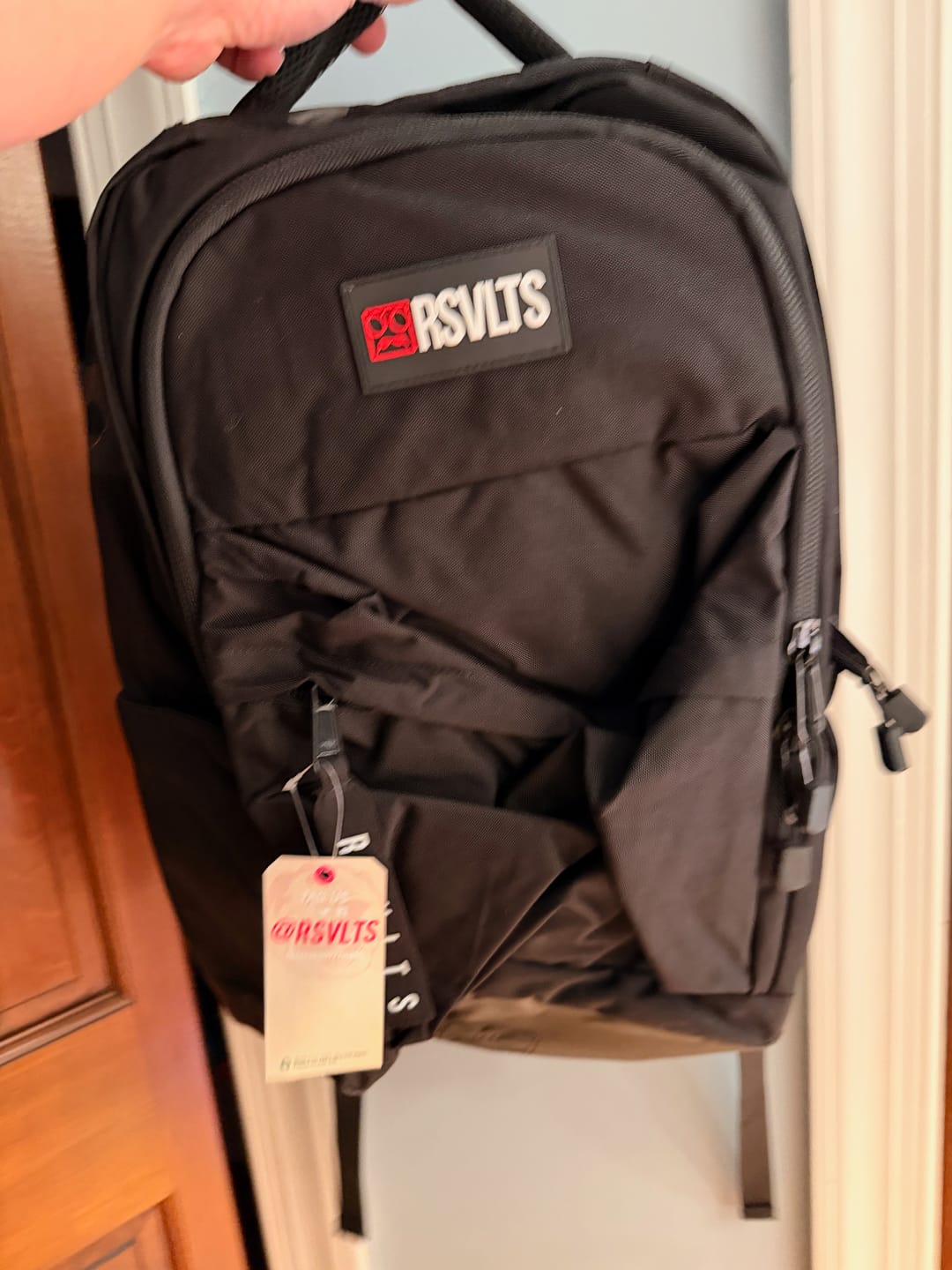Customer photo review of RSVLTS Black Backpack V1