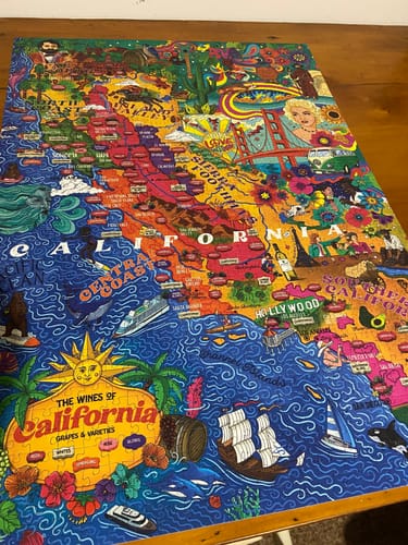 Customer photo review of California Wine Puzzle