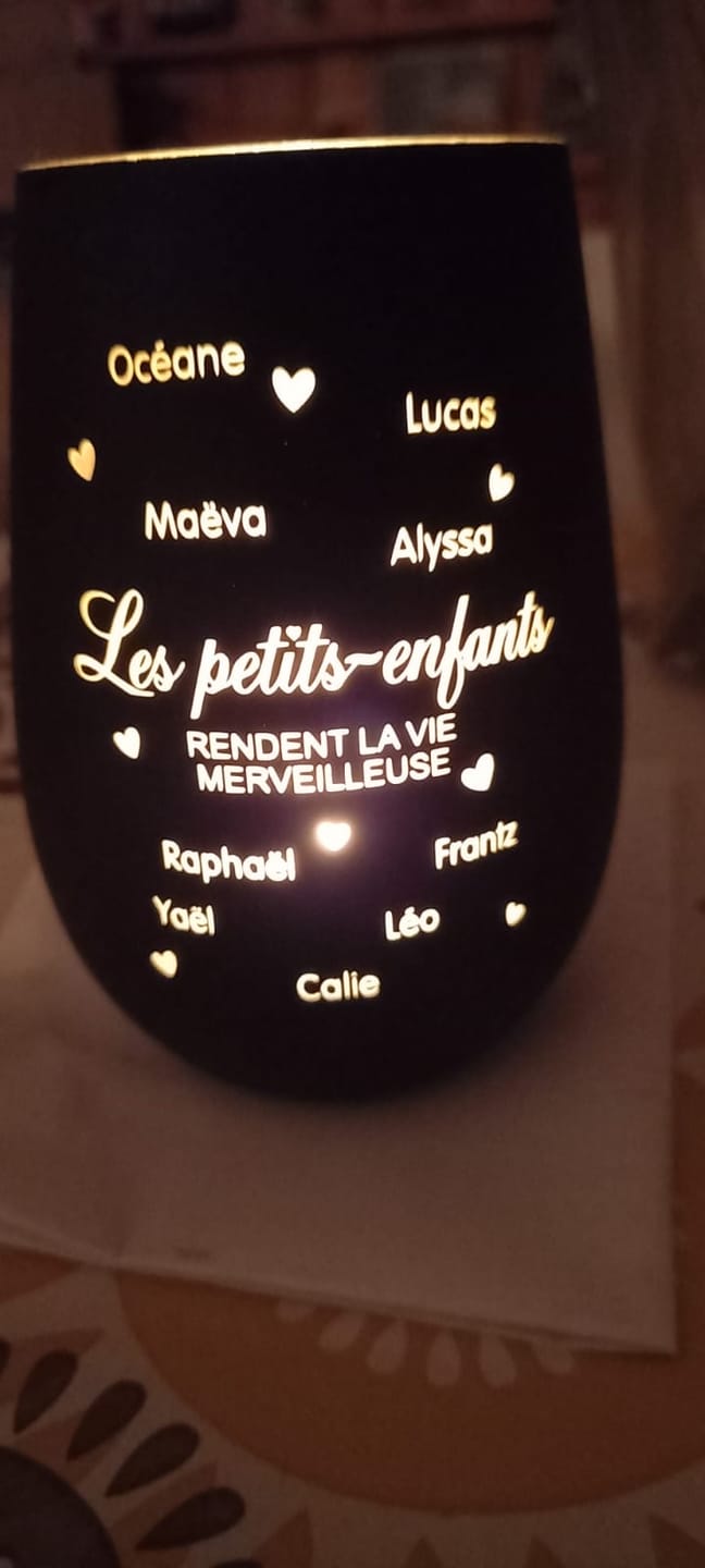 Customer photo review of Les petits-enfants - Grands-parents-Photophore