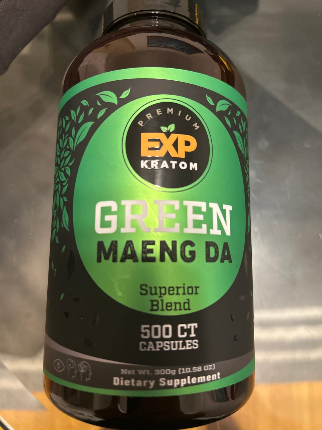 Customer photo review of Whole Herbs Green Vein Maeng Da Kratom Capsules