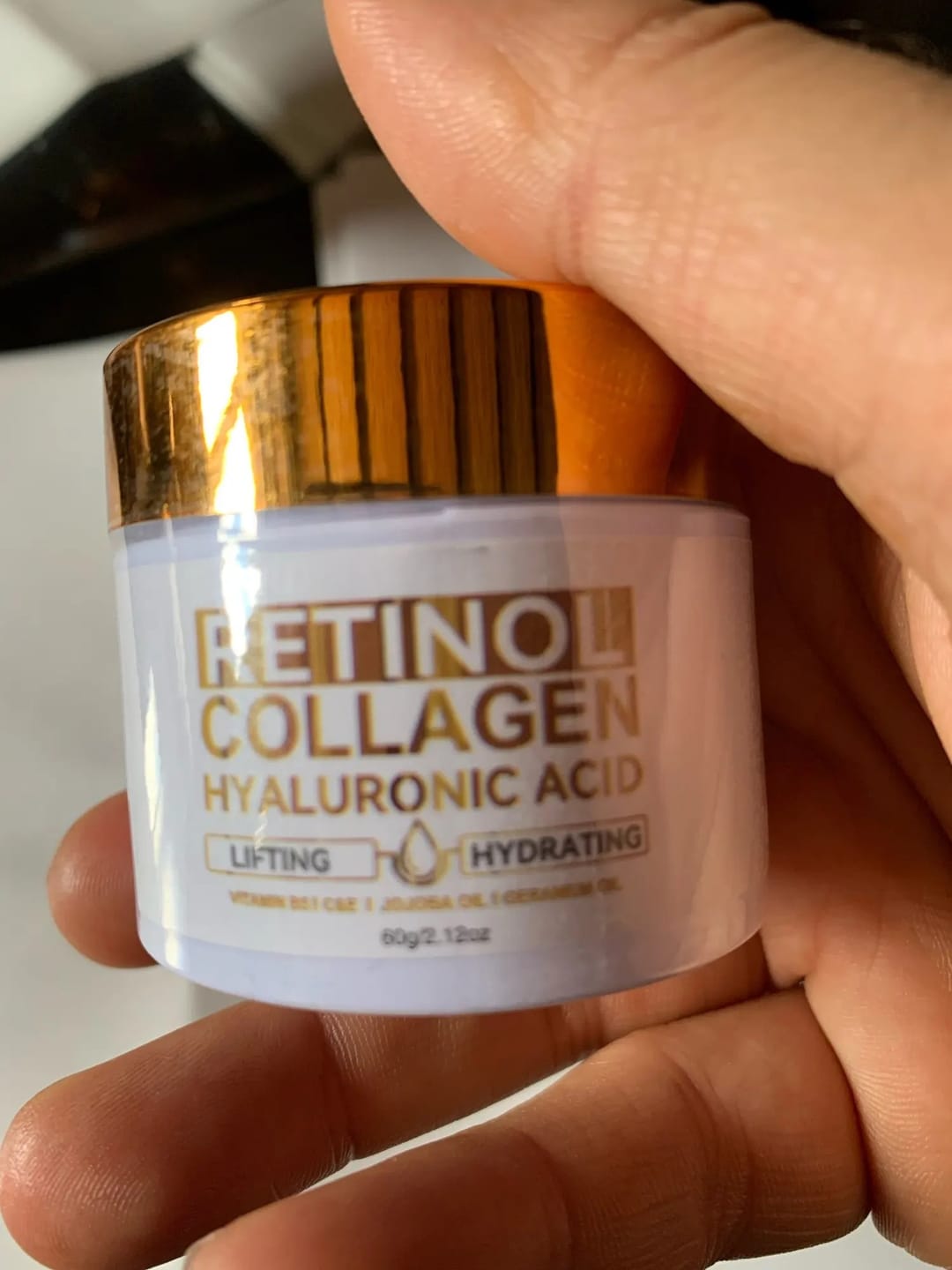 Customer photo review of Collagene Lift™ – Crema Viso Antirughe Rimpolpante