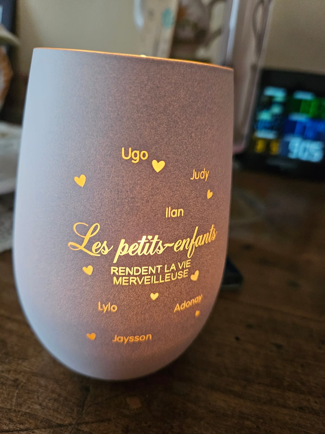 Customer photo review of Les petits-enfants - Grands-parents-Photophore