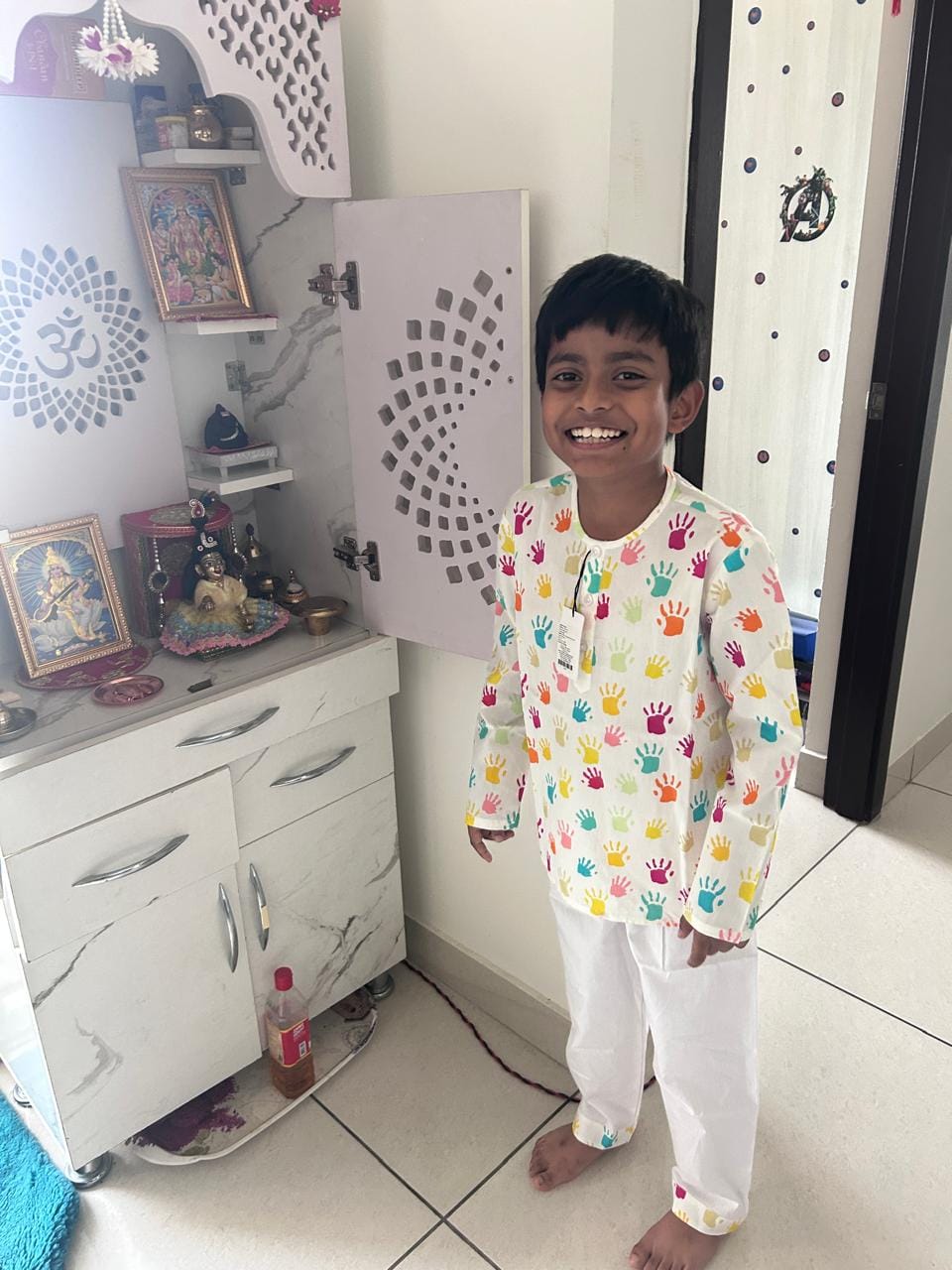 Customer photo review of Painted Palms Holi Kurta Pajama