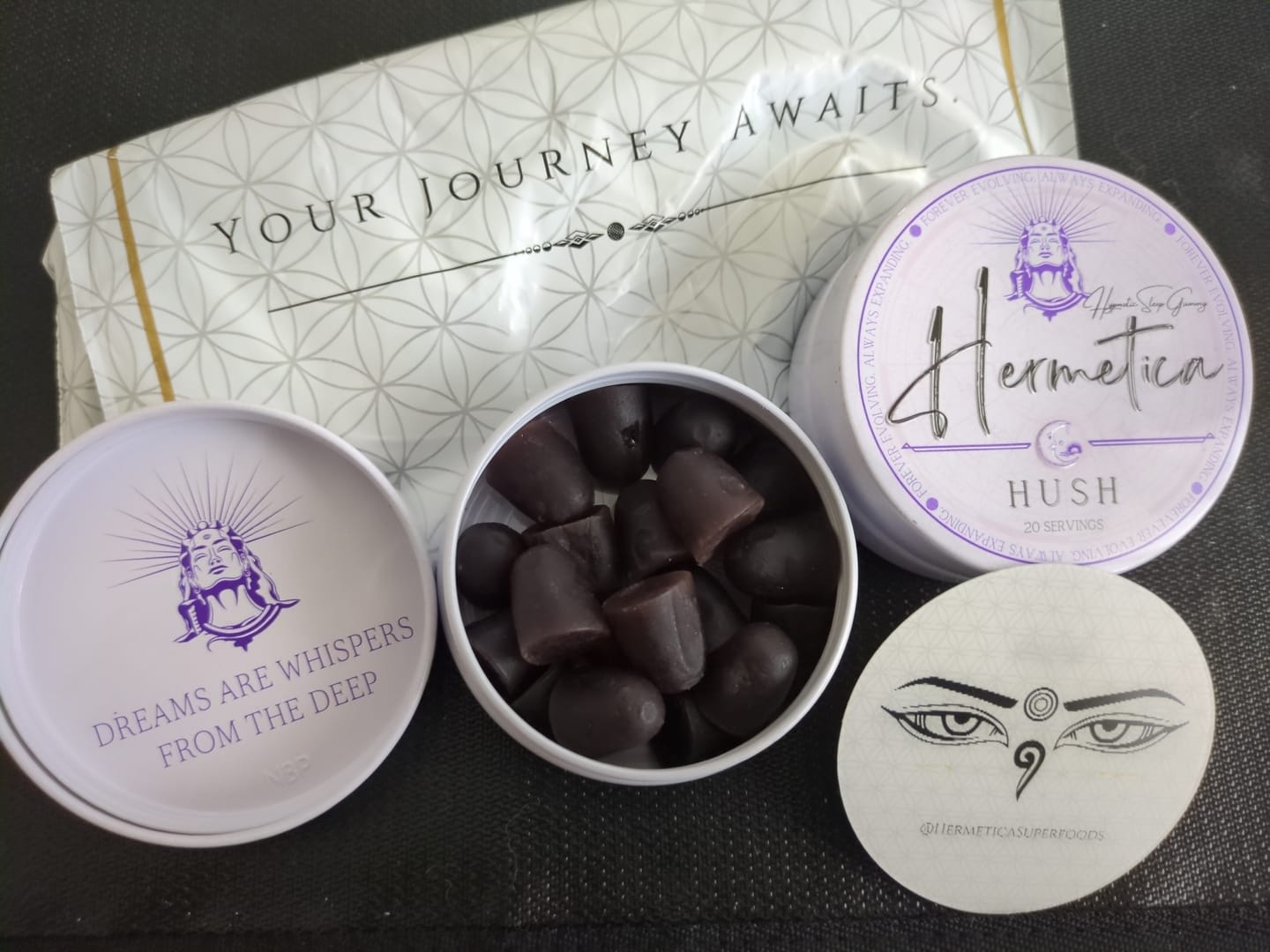 Customer photo review of Hush Gummies – Herbal Sleep & Relaxation Aid