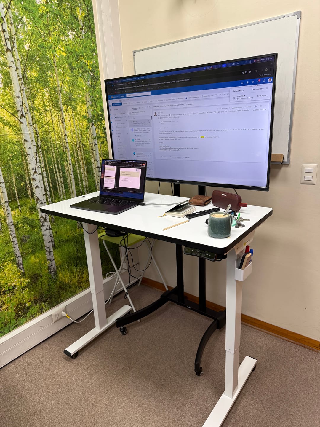 Customer photo review of Standing Desk Plegable / Tipo Pizarra