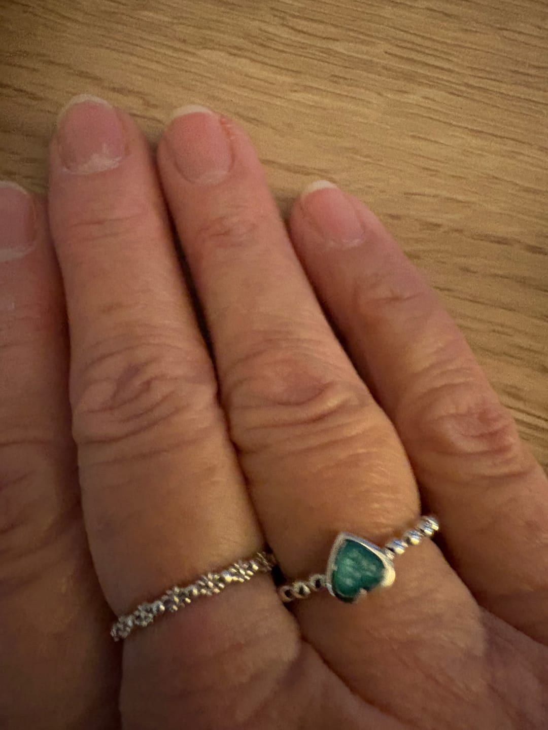 Customer photo review of Bobble Heart Ring