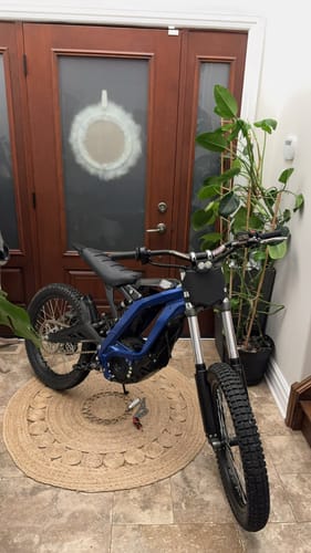 Customer photo review of Custom Seat Cover: Sur-Ron Light Bee X