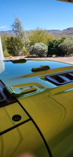 Customer photo review of COVER'D UP Windshield Bumper Covers (Fits JL/JT)