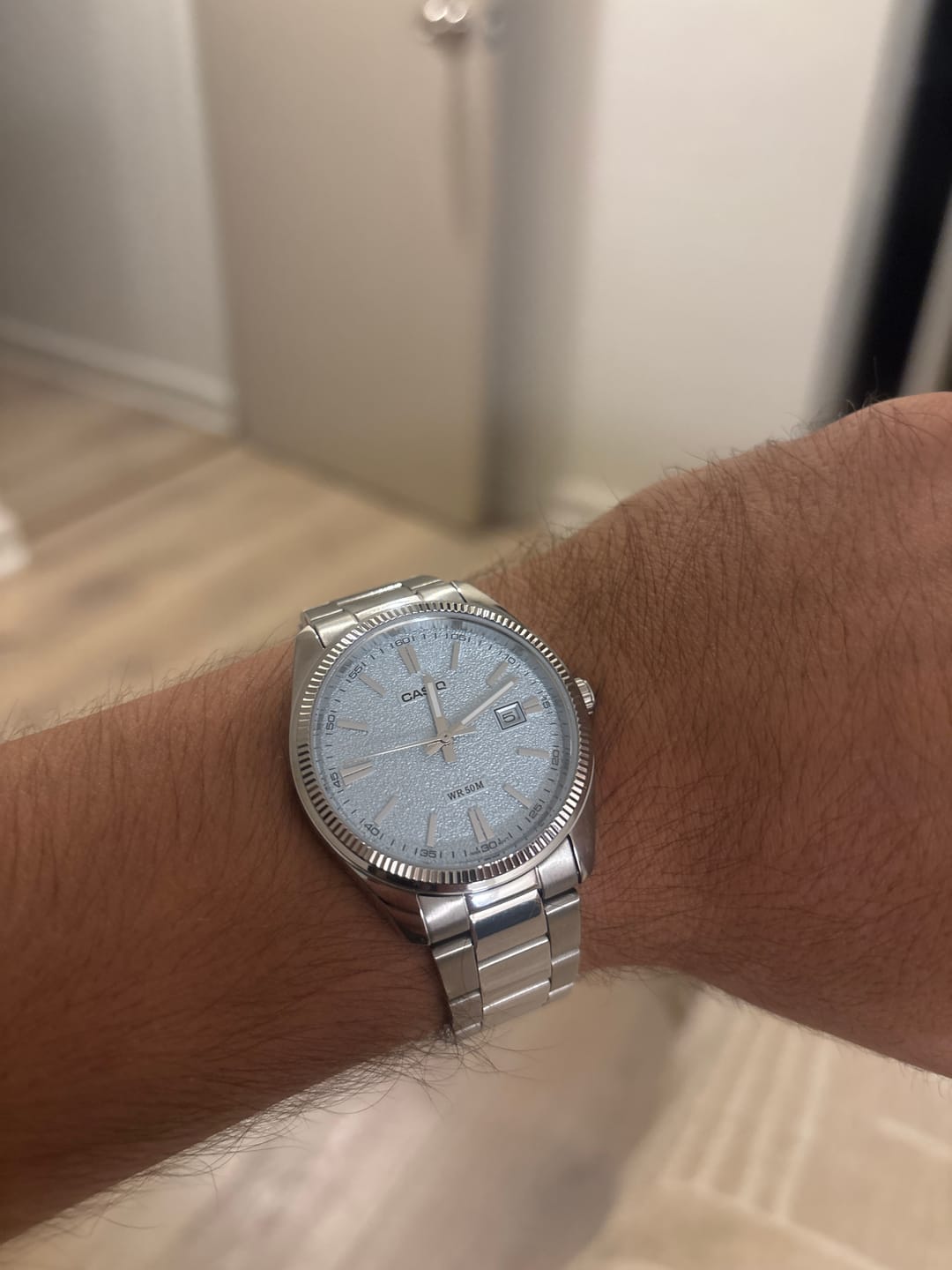 Customer photo review of Reloj Casio Análogo MTP-1302DA-2A2 Celeste 38,5mm