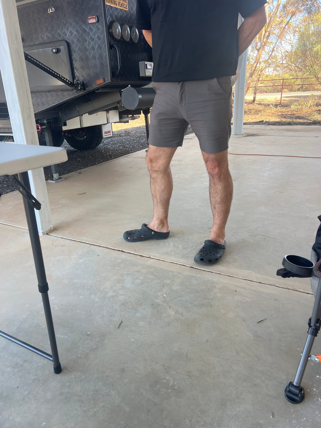 Customer photo review of Ultra-Stretch 7" Chino Shorts - Navy