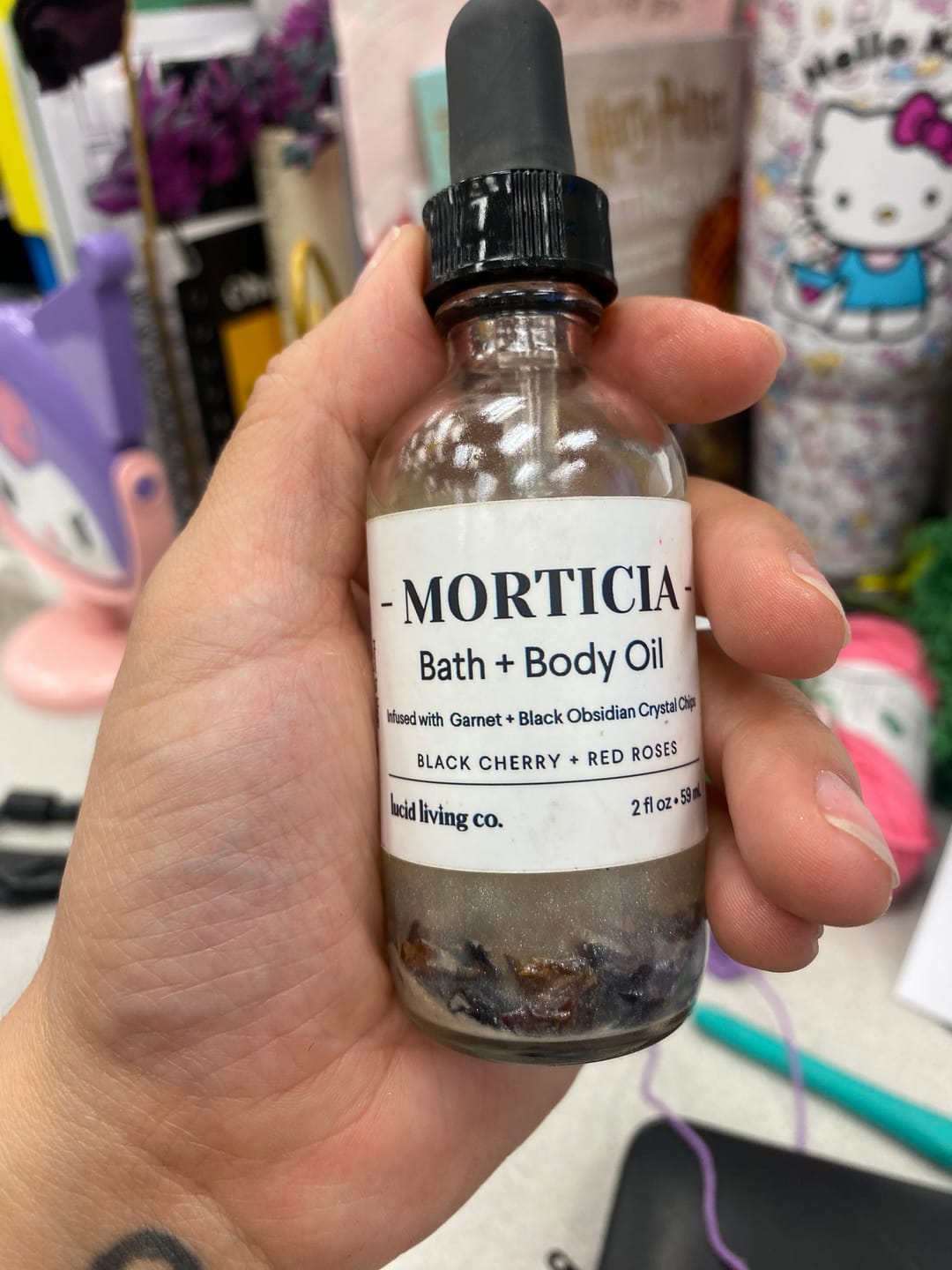 Customer photo review of MORTICIA Bath & Body Oil