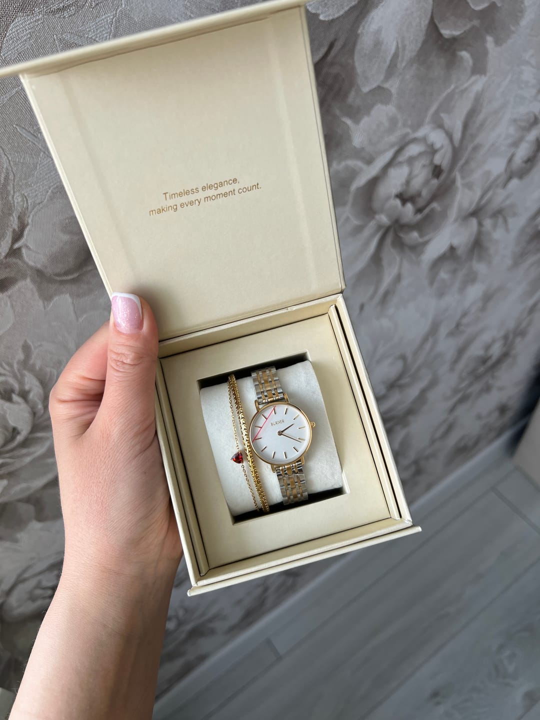 Customer photo review of Ruby Petite Gold White