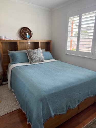 Customer photo review of Serenity Soft Muslin Quilt - Blue
