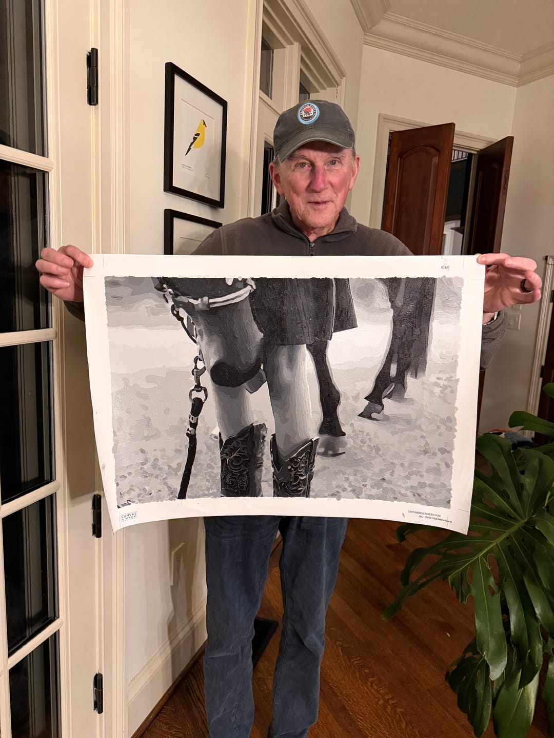 Customer photo review of Custom Paint by Numbers Kit for Personalized Artwork