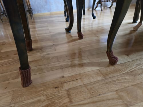 Customer photo review of Stuhlsocken 4er Set